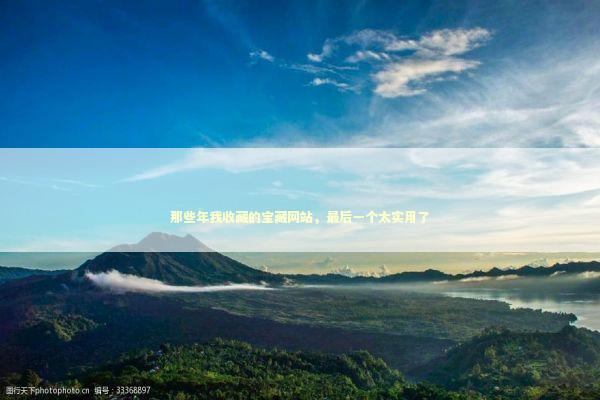 那些年我收藏的宝藏网站，最后一个太实用了